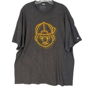 TRUKFIT T-Shirt Mens 2XL Gray Neon Graphic Tee Streetwear Skate Hip Hop